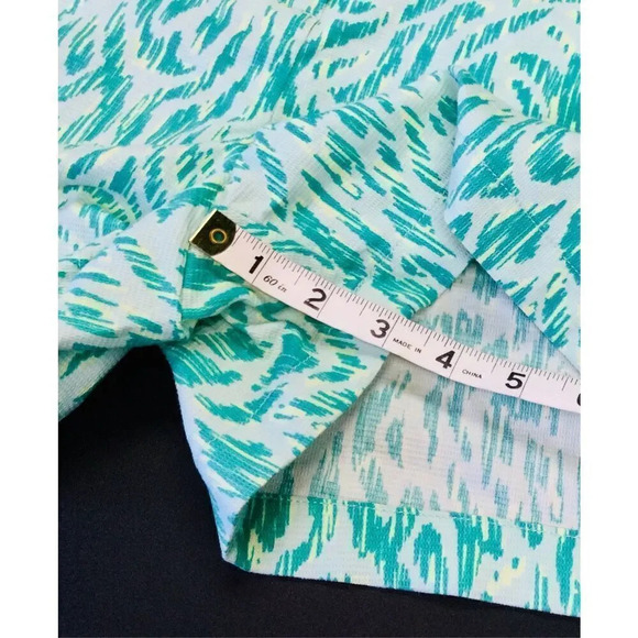 Vineyard Vines Women's Teal Green Nautical Zebra Dayboat Chino Shorts Size 10 - Picture 9 of 11